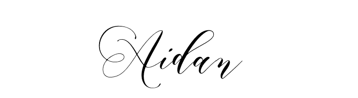 Aidan  Frei Schriftart Herunterladen