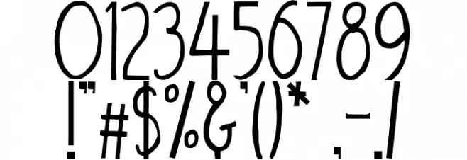Aiden フォント その他の文字