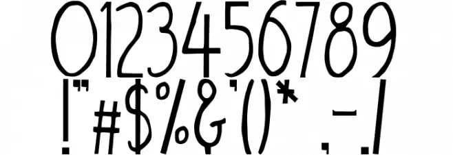 Aiden Font OTHER CHARS