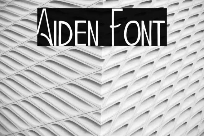 Aiden Font examples