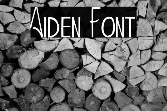 Aiden Font examples