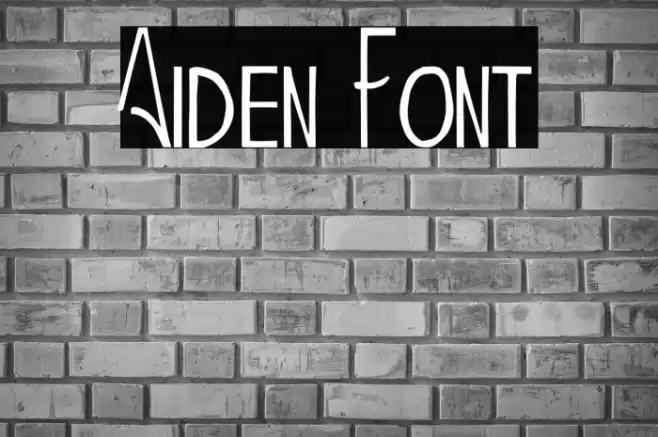 Aiden Font examples