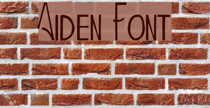 Aiden Font examples
