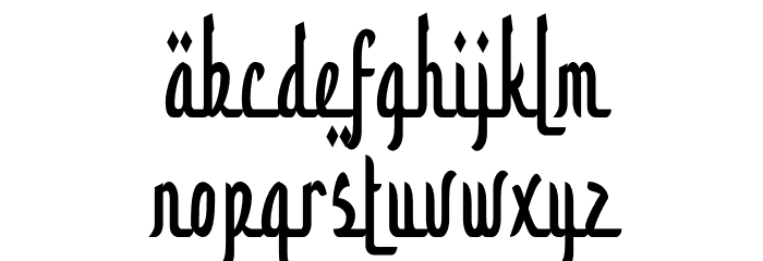 Aidilfitri Font LOWERCASE