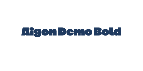 Aigon Demo Bold Logo