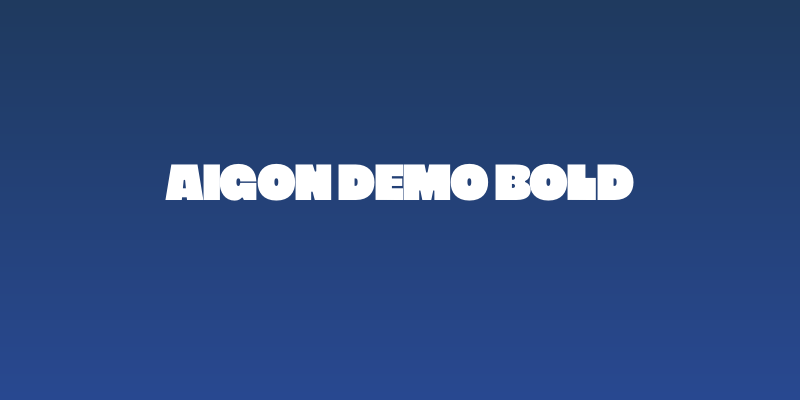 Aigon Demo Bold Social Header