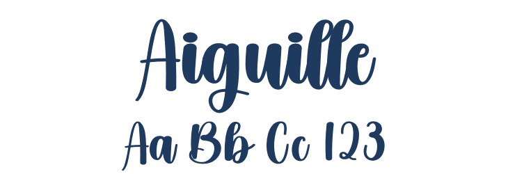 Aiguille Font Preview