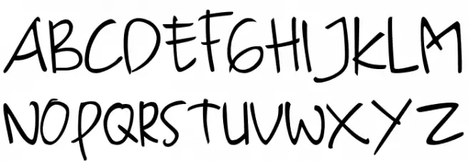 Aihana Font UPPERCASE