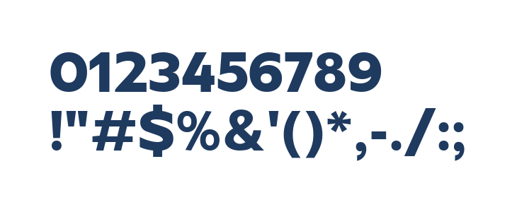 Aikabon Extra Bold Other Characters