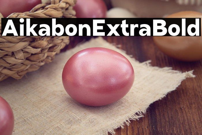 Aikabon Extra Bold Example 1