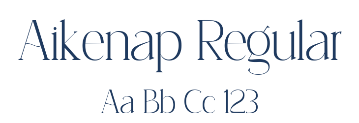Aikenap Regular Font Preview