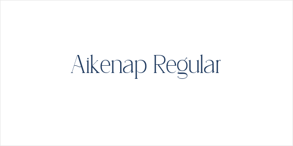 Aikenap Regular Logo