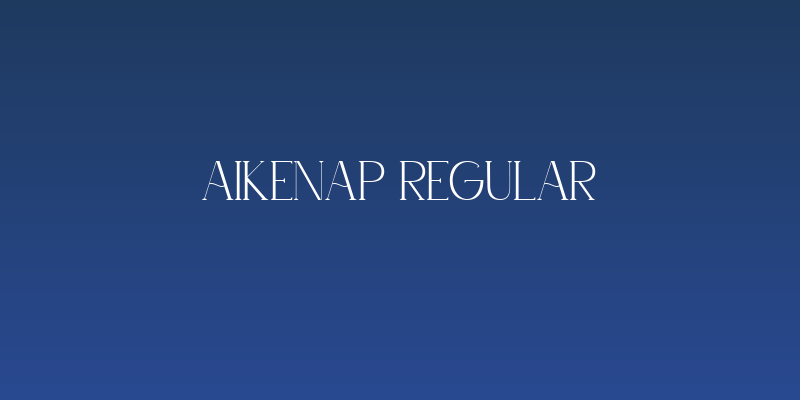 Aikenap Regular Social Header