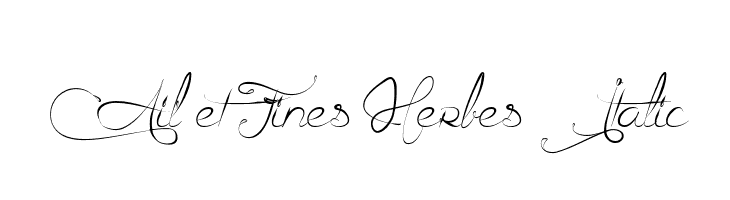 Ail et Fines Herbes Italic Font