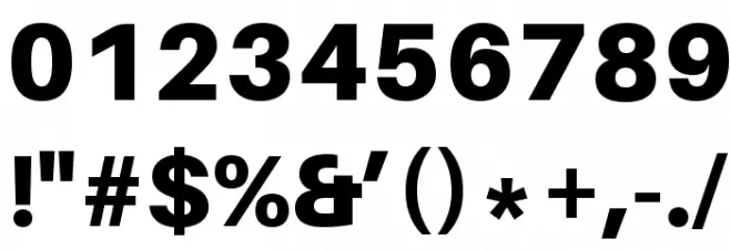 Aileron Black Font Alte caractere