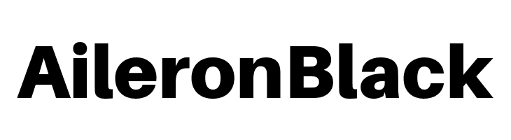 Aileron Black  フリーフォントのダウンロード