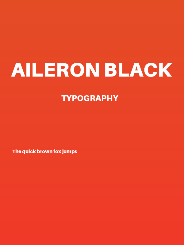 Aileron Black Poster