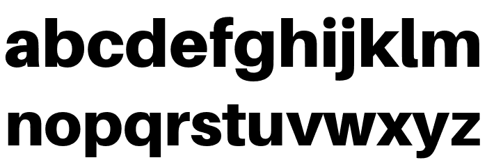 Aileron Black Font LOWERCASE
