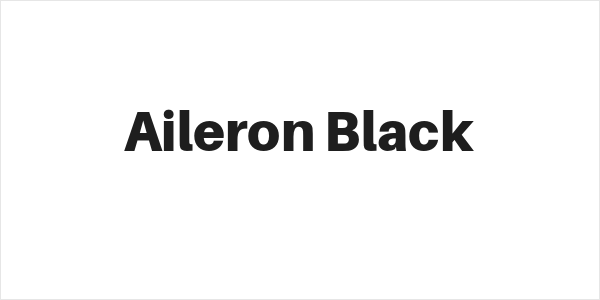 Aileron Black Logo