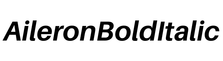 Aileron Bold Italic  لخطوط تنزيل