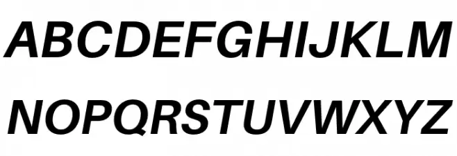 Aileron Bold Italic फ़ॉन्ट अपरकेस