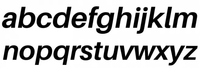 Aileron Bold Italic फ़ॉन्ट लोअरकेस