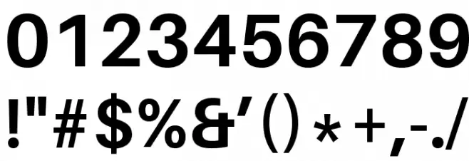 Aileron Bold Font OTHER CHARS