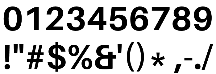 Aileron Bold Font OTHER CHARS