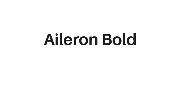 Aileron Bold Logo