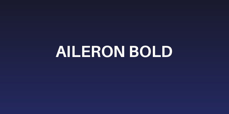 Aileron Bold Social Header