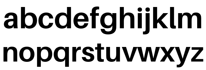 Aileron Bold Font LOWERCASE