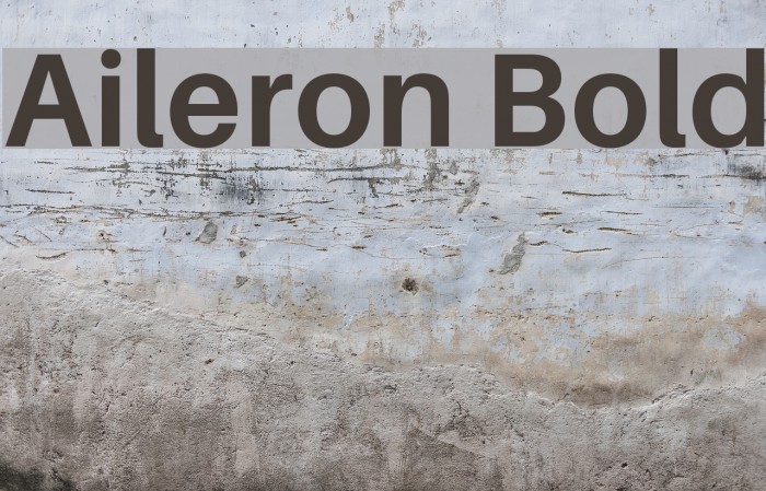 Aileron Bold Font examples