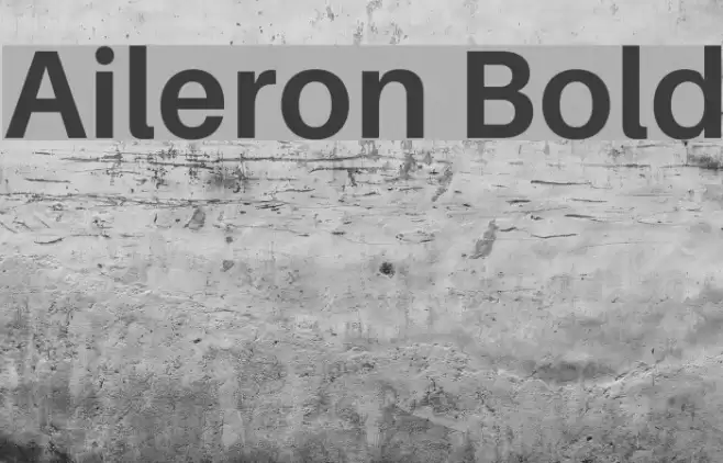 Aileron Bold Font examples