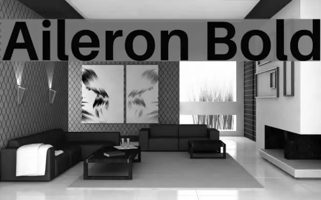 Aileron Bold Font examples