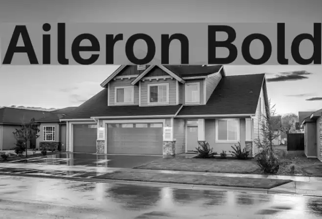 Aileron Bold Font examples