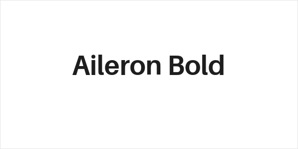 Aileron Bold Logo