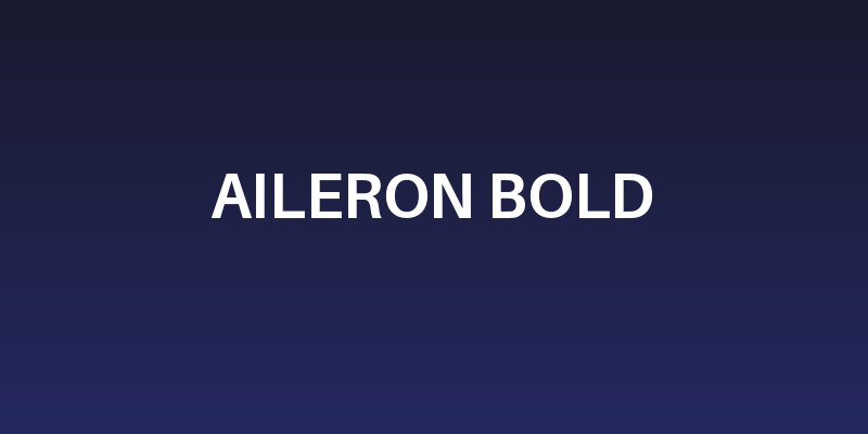 Aileron Bold Social Header