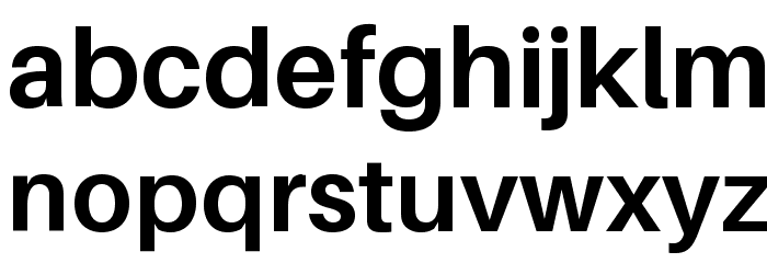 Aileron Bold Font LOWERCASE