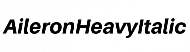 Aileron Heavy Italic  Descarca Fonturi Gratis