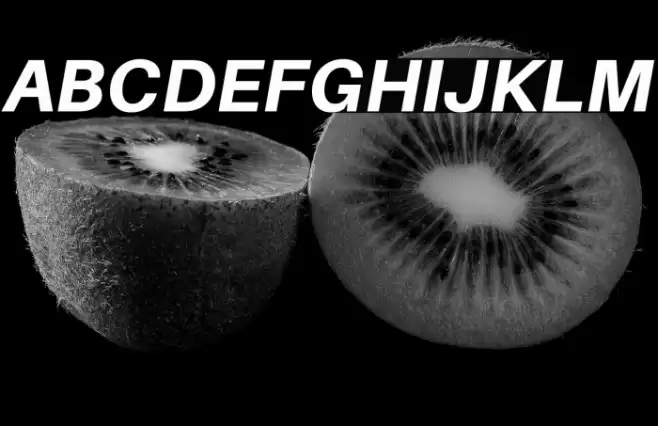 Aileron Heavy Italic Font examples