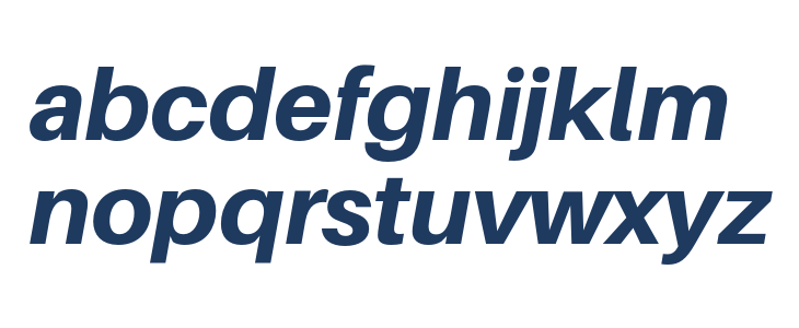 Aileron Heavy Italic Lowercase