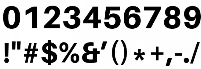 Aileron Heavy Font OTHER CHARS