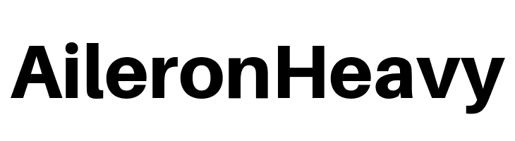 Aileron Heavy  font caratteri gratis