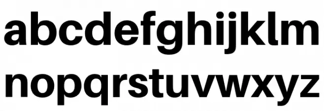 Aileron Heavy Font Litere mici