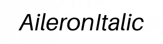 Aileron Italic  Descarca Fonturi Gratis