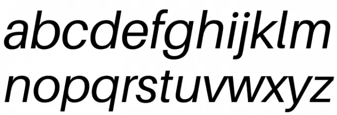 Aileron Italic Font LOWERCASE