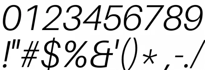 Aileron Light Italic Font OTHER CHARS