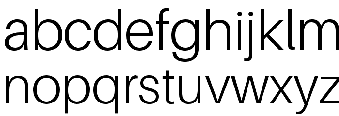 Aileron Light Font LOWERCASE
