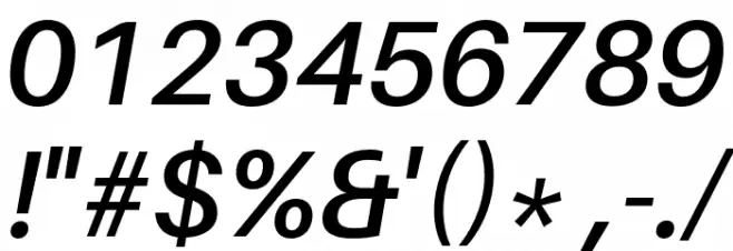 Aileron SemiBold Italic Font OTHER CHARS