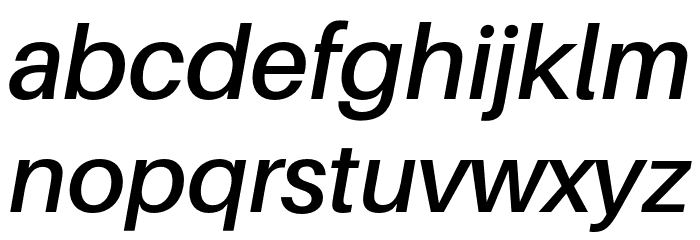 Aileron SemiBold Italic Font LOWERCASE